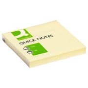 BLOK SAMOLJEPLJIVI 76X76MM 100 LISTOVA Q-CONNECT KF10502 ŽUTI-www.toner-outlet.eu